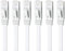 Yauhody Cable Ethernet Cat 6 4.5m, Paquete de 6, STP 1000Mbps 250MHz Cable de Red Plano, RJ45 Cable Internet Compatible con PS5, Router, Modenm, Laptop, TV, Más rápido que Cat5 (Blanco)
