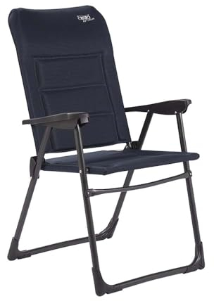 Crespo Strand Stuhl AP218 Air Deluxe Camping Klappstuhl Liege Sessel Alu Faltbar blau