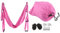 SALALIS Aerial Yoga Hammock Home Fitness Accessories Hammock Swing Yoga for Neck Relief for Indoor and Outdoor(Pink)