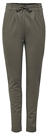 ONLY Damen Onlpoptrash Easy Colour Pant PNT Noos Hose 15115847 ,Bungee Cord ,L / 32L