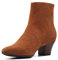 Clarks Teresa, Stivali alla Moda Donna, Dark Tan Suede, 43.5 EU