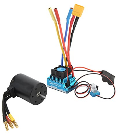 3650 2300KV Moteur Brushless 120A ESC Combo avec Fiche Banane 4mm Femelle pour 1/8 1/10 RC Voiture