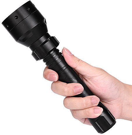 FARUTA Linterna infrarroja de largo alcance de 10 W IR 850 nm T50 LED linterna de luz de visión nocturna 18650 para actividades al aire libre, escalada, pesca, detector de visión nocturna (color: