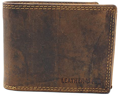 ayados Geldbörse Herren Echt Leder Portemonnaie Geld-börse Portmonee Brieftasche Geldbeutel Querformat Wallet LF.CHE-643