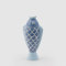 EDG Enzo De Gasperi Vase Fisch 26cm Keramik Hellblau Blau
