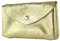 modamoda de P11 Damen Leder Geldbörse Portemonnaie Medium Handmade in Italy, Farbe:LightGold Metallic
