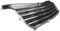 Kühler- Sport- Front- Rippen- Grill ohne Emblem Eintragungsfrei Chrom Rippen passend für VW Passat 3BG 2000-2005
