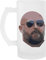 Suzetee Brian Daboll Face Transparentes Bierglas Mit Henkel Trinkbecher