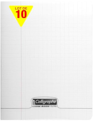 Calligraphe 18107Cpack - Lot 10 Cahiers Violets 17x22cm 48p GC Polypro