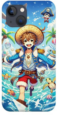 Transparent Design Case for Apple iPhone, Printed in France, Anime, One Piece (iPhone 14 Plus)