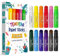 JUPITEARTH 12 Colours Tempera Paint Sticks for Kids, Washable and Quick Drying, Includes 120 Printable Colouring Pages and 30 Reward Stickers, Non-Toxic Art Supplies for Drawing and Creative Crafts
