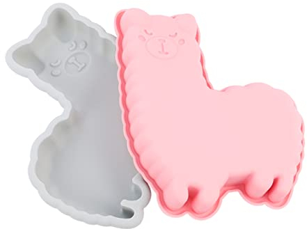 Zerodeko 2St Silikonform Candy form Dessertformen aus Gummi Cartoon- Kerzenformen küchenmaschiene kochgeschirr Kuchenform Küchenwaren Karikatur Schimmel Chiffon Kieselgel