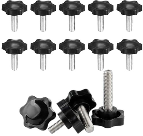 ORTAVA Lot de 20 vis moletées M8 x 30 mm pour machine-outil, machine