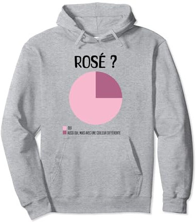 Femme Humour Alcool Rosé Drole Humour Alcool Vin Rosé Apero Sweat à Capuche