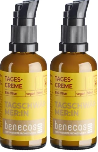 benecosBIO Tagescreme zweite Jugend BIO-Olive TAGSCHWÄRMER:IN - vegan - derm. getestet (Packung mit 2)
