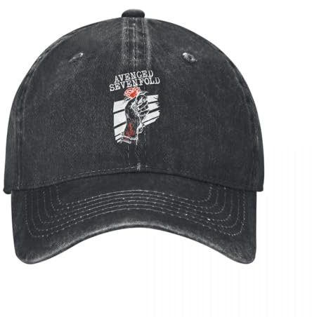 Avenged Sevenfold Hand Rose Unisex Baseball Cap A7X Diverse Rock Distressed Denim Caps Hut Casual Outdoor Geschenk Snapback Cap