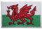 Wales Flag Logo Patch Embroidered Applique Wales Country Flag Iron On Sew On Emblem