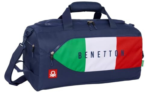 Benetton Sporttasche, Flagge, Marineblau, 50 x 25 x 25 cm, Marke: Benetton, EAN: 8412688574001