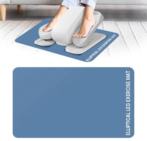 Under Desk Elliptical Mat - Non-Slip Exercise Equipment for Peloton Bike, Small Exercise Mat for Desk Workout Equipment