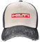 YHRYHYM Distressed Denim Baseballmütze Mode Mann Hilti Maschine Logo Mode Baseballkappe Schirmmütze Herrenhut Damen Mütze Luxus Frau Hut Klassische Mode Retro Kappe