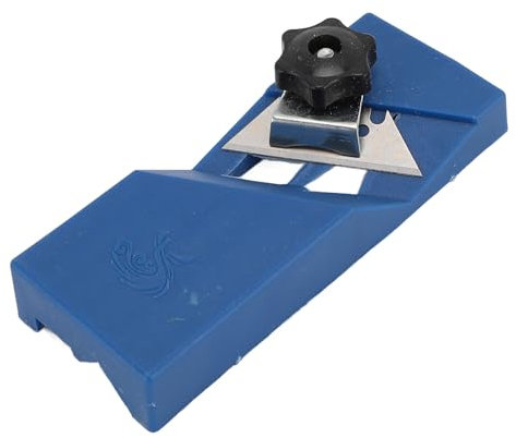 Raboteuse à chanfrein à 45 degrés, raboteuse à chanfrein à Bords Droits à Double Fente, Outil de chanfreinage pour Bois ABS, Structure compacte et légère, adaptée à Divers projets de menuiserie, Lame