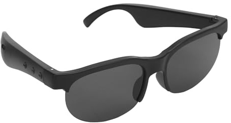 Vikye AI -Übersetzung Smart Brille mit KI für Männer und Frauen, Bluetooth -Sonnenbrille mit Übersetzer 144 Sprachen, Klarer Kopfhörer mit Lautsprecher