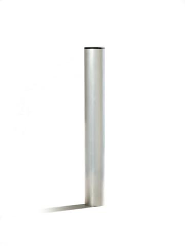 Schneck Bodenhülse für Sonnensegelmast 80mm 50cm Länge 80° inkl. Abdeckkappe, Hülse
