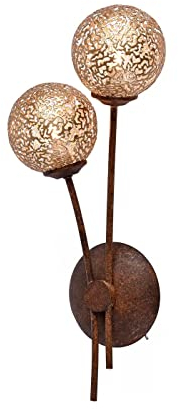 Paul Neuhaus 9032-48, Wandleuchte, Aluminium, Rost, 17 x 18 x 19 cm