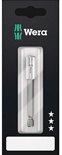 Wera 05160924001 899/4/1 Support/adaptateur universel S, 1/4 pouce x 75 mm, Argent