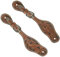 Turquoise Cross Damen 45-0421 Weaver Sporenriemen Leder Blumenmuster geschnitzt, kastanienbraun