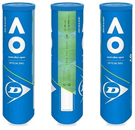 Dunlop Australian Open Tennisball 3 x 4er Dosen 12 Bälle
