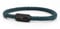 Akitsune Silvus Nylonarmband | 5mm Dick | Armschmuck Damen Herren Edelstahl Armband Magnetverschluss - Mattschwarz - Grün 21,5cm