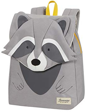 Samsonite Happy Sammies Eco - Kinderrucksack S+, 32 cm, 11 L, Grau (Raccoon Remy)