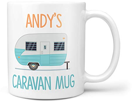 Custom Caravan Grandad Grandma Static Tourer Personalised Gift Name Text Names 10oz Ceramic Mug