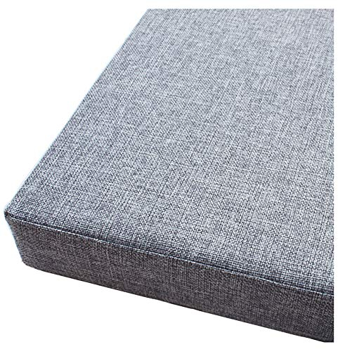 Bankauflage für Sitzbank, bequemes Bank Sitzpolster,Indoor Outdoor Lange Sitzkissen Pads Schwamm 8cm Gepolstert Bank Kissen-Grau 200x40x8cm(79x12x3.2in)