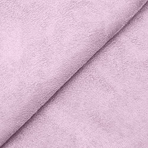 DESHOME Alessia - Stoff Meterware aus wasserabweisendem Mikrofaser, Stoffe für Sofa, Kissen, Möbelstücke, Stühle Beziehen Pastel Lila - 1 Meter