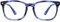 MAGIMODAC Blaulichtfilter Lesebrille eckig Damen Herren Anti Blaues Licht Lesebrillen Sehhilfe Brille Computer-Lesebrillen mit Sehstärke (Blau, 2.50)