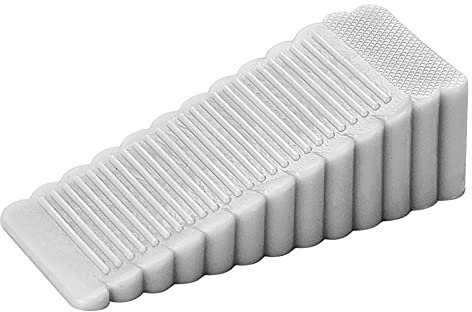 Butée de porte - Protection murale - Fonctionne sur toutes les surfaces de sol - Cale de porte - Pare-chocs pour bas de porte - Gris