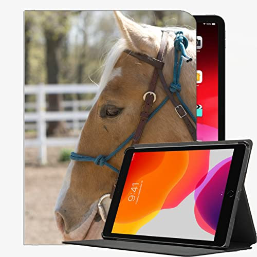 Caso Fit nuovo iPad 8th Generation 10.2 2020 / iPad 7 Gen 2019, Animale Briglia Equine 987 Slim Case copertura di Shell per ipad 10.2 pollici