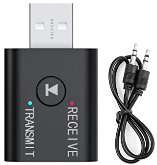 2 In1 USB Bluetooth Wireless Adapter 5.0 Transmitter for TV HiFi Speakers Computer Laptop Game box Aux Car Headset Adapter Bluetooth Receiver