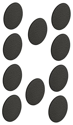 cyclingcolors 10x Abdeckkappen Selbstklebend 18mm Schutzkappen für Möbel Schrank Regal Bohrloch Abdeckung zum kleben Möbelpflaster (Schwarz)