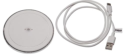 vhbw Ladestation kompatibel mit Logitech Ultimate Ears Blast, Boom 3, Mega Blast, Megaboom 3 Lautsprecher - Inkl. USB-C Kabel, Weiß