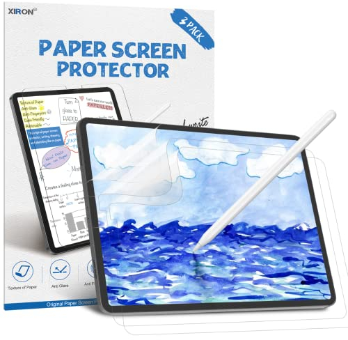 [3 Stück] Paperfeel Schutzfolie für iPad Pro 11 Zoll, iPad Air 5/4 Generation (2022/2020 10,9 Zoll), XIRON Matt Papier Folie Blendfreiem zum Zeichnen, Schreibe wie auf Papier