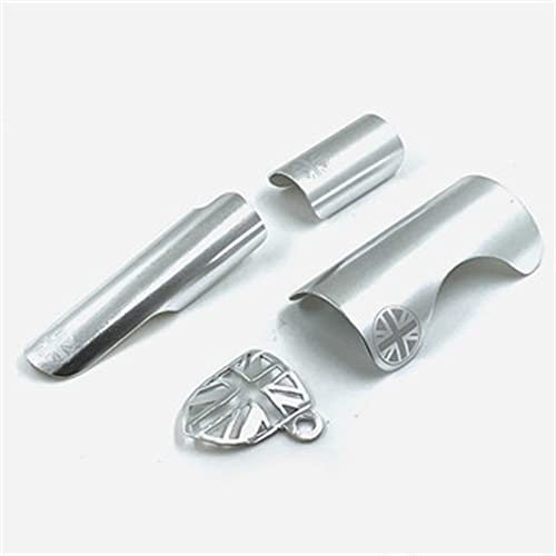 Sgxbos Adesivi in lega di alluminio BMX per adesivi brompton Forcella inferiore forcella forcella posteriore impedisce l'attrito per brompton protect (argento)