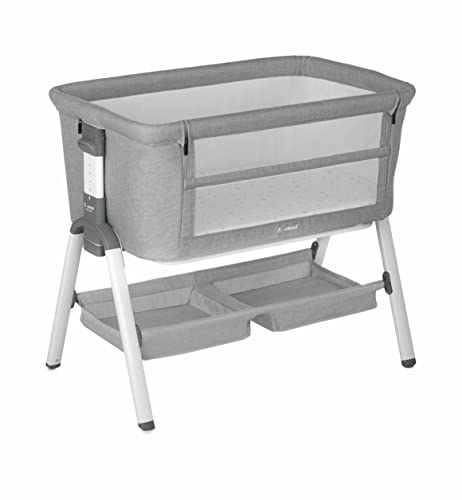 Jané Baby Next, Co-Sleeping Kinderbett, ab 0 Monaten, für alle Betten geeignet, 6-fach verstellbar, inkl. Matratze und Spannbetttuch