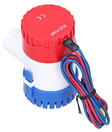 Pompa di Sentina Pompa di Sentina Abs Pompa di Sentina Interruttore Semiautomatico CC Piccola Pompa Sommergibile Elettrica per Scarico Fornire Alimentazione 12V 24V 350 500 750 (DC12V 750 GPH)