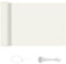 LOVE STORY Brise Vue pour Balcon 90x400cm, Imperméable Couverture de Confidentialité Écran(PES),Protection UV Opaque pour Balcon with Cable Ties,Pare-Soleil pour Jardin Extérieur,Crème