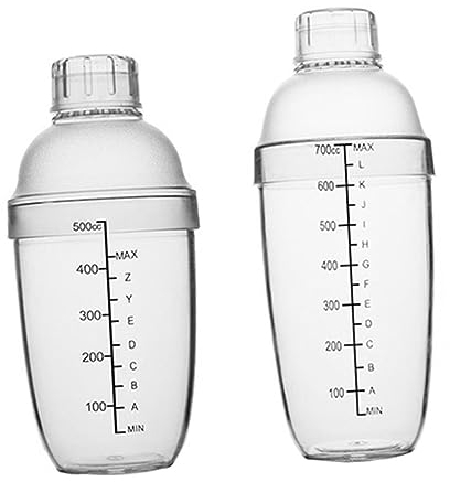 HOMSFOU 1 Set Graduated Shaker Cup Teapot Glass Cocktail Shaker Bottle Old Fashioned Mixing Glass Shaker Margarita Shaker Tea Pot Sets Durable Snow Grams Mug Durable Bottle