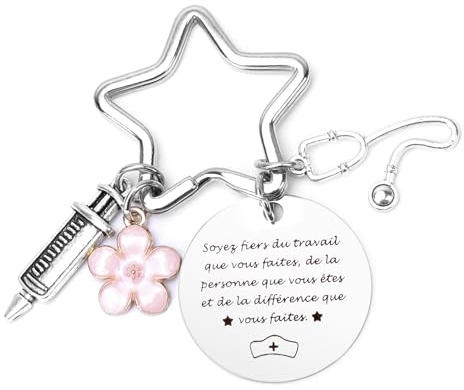 Cadeau Infirmiere Femme Porte Clef InfirmièRe Idee Cadeau InfirmièRe Cadeau Aide Soignante Cadeau Medecin Infirmiere Accessoires Aide Soignante Accessoire Materiel Infirmiere Meilleure Amie CollèGue