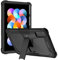 Nikaque Custodia per tablet Xiaomi Redmi Pad 10,6 pollici 2022 robusta, cavalletto integrato PC TPU doppio strato ibrido, fotocamera con bordo rialzato e schermo copertura completa antiurto, nera